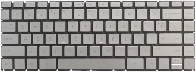 Main image of New US Silver English Laptop Keyboard (without palmrest) for HP Pavilion 14-ce 14-CE0008CA 14-CE0010CA 14-CE0064ST 14-CE0068ST