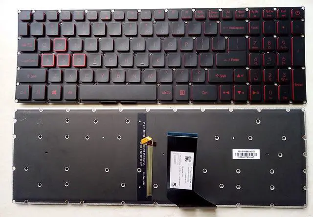 Main image of New US Red Word English Backlit Laptop Keyboard (without palmrest) for Acer Nitro AN515-31 AN515-31-542G AN515-31-58SH Light Backlight