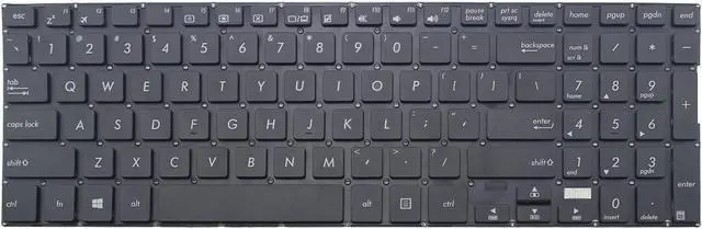 Main image of New US Black English Laptop Keyboard (without frame) for Asus R518 R518U R518UA R518UQ