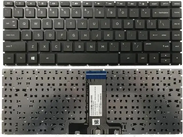 Main image of Compatible US English Black Laptop Keyboard (without frame) Replacement for HP 240 G6 245 G6 246 G6