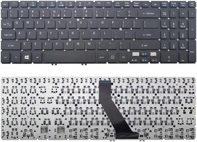 Main image of New Laptop Keyboard (without Frame) for Acer Aspire M5-583 M5-583P M5-583P-5859 M5-583P-6423 M5-583P-6428 M5-583P-6637 M5-583P-9688 Series ,US layout Black color