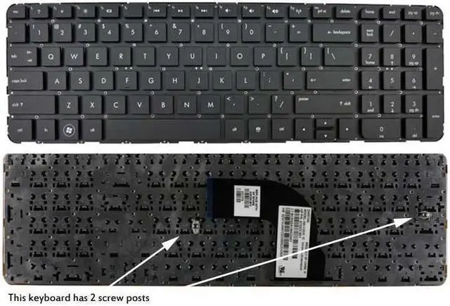 Main image of New Laptop Keyboard (without Frame) for HP ENVY dv6-7210us dv6-7211nr dv6-7213nr dv6-7214nr dv6-7215nr dv6-7218nr dv6-7220us dv6-7221nr dv6-7222nr dv6-7223nr US layout Black color
