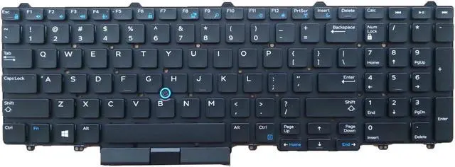 Main image of New US Layout Non-backlit Laptop Keyboard (Without-Frame) For Dell Latitude E5550, Fit P/N 0N7CXW SN7232 PK1313M4A00 SG-63300-XUA 14031700038 CN-0N7CXW N7CXW