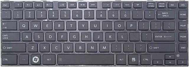 Main image of New Laptop Keyboard with Frame for Toshiba Satellite M40-A M40T-A M45-A M45T-A , US layout Black color