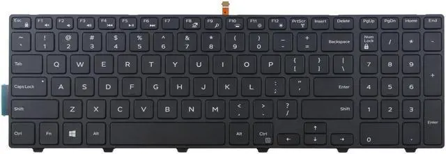 Main image of New Laptop backlit keyboard for Dell Inspiron 15 5000 Series 15 5551 5555 5558 US layout Black color