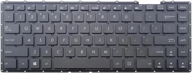 Main image of New US black Laptop Keyboard (without frame) For Asus R411 R411C R411CA R411M R411MA R411MAV F453S F453SA F453 F453M F453MA P453 P453M P453MA P453S P453SA