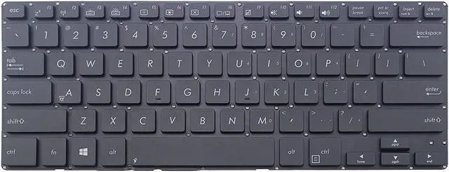 Main image of New US Black English Laptop Keyboard (without frame) For ASUS B451 B451J B451JA 0KNB0-D601US00 MP-13J33USJ4421