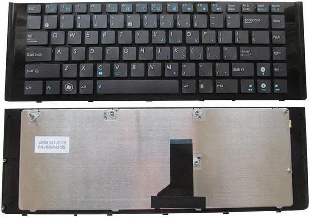 Main image of New US black Keyboard (with frame) For Asus P/N: 04GNZQ1KUI00-2 0KN0-IF1UI02 MP-10A63U4-528 Laptop English Keyboard