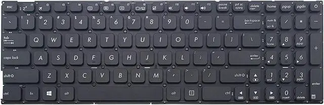 Main image of New US black English Laptop Keyboard (without frame) For Asus 0KNB0-6132US00 0KN0-UK2US16 SG-84800-XUA SN2555-US