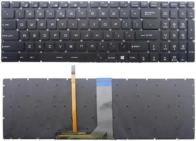 Main image of New for MSI Gaming GS60 GS70 GT72 6QD US UI Colorful Backlit Keyboard