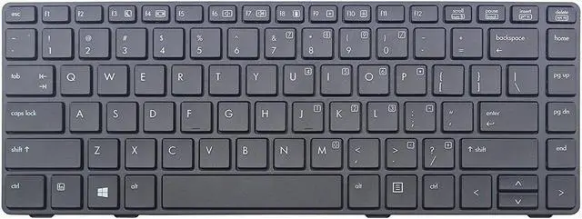 Main image of New black US keyboard (with frame) For HP 6037B0079401 6037B0054601 SG-58500-XUA SN9108 684333-001 701976-001