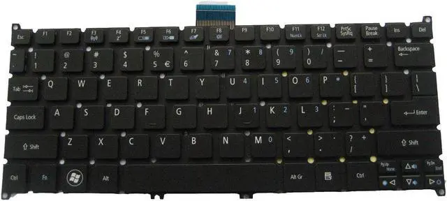 Main image of New US Black English Laptop Keyboard (without frame) For Acer Aspire V5-171 V5-171-6681 V5-171-6815 V5-123-3883 V5-123-3496