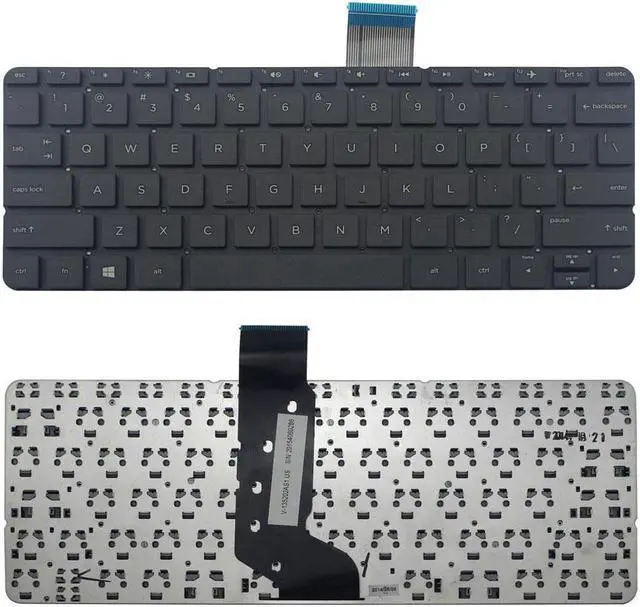Main image of New US Black English Laptop Keyboard (without frame) For HP Pavilion 11-n 11-n000 11-N001XX 11-N010DX 11-N011DX 11-N012DX 11-N030CA 11-N038CA 11-N040CA 11-N041CA 11T-N000 x360 PC