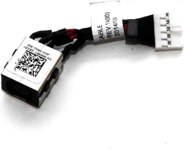 Main image of New AC DC Jack Power Charging Port Connector Socket Cable Harness for Dell Latitude E7240 E7250 4W9NY DC30100NO00