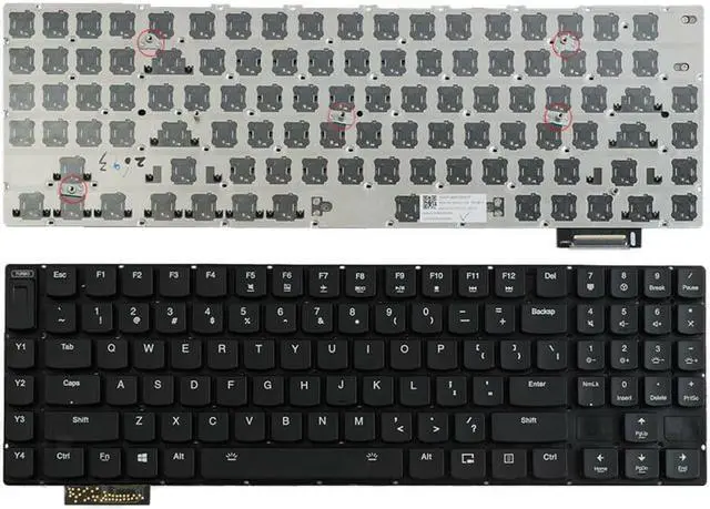Main image of New US Black English Backlit Laptop Keyboard (without palmrest) Replacement for Lenovo IdeaPad Y900-17ISK Y910-17ISK Y920-17IK P/N:SN20K12942 PK130ZN1A00 K7221-US Light Backlight