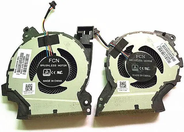 Main image of New CPU+GPU Cooling Fan Replacement For HP TPN-C134 Zhan99 G1 P/N: L25223-001 L25224-001