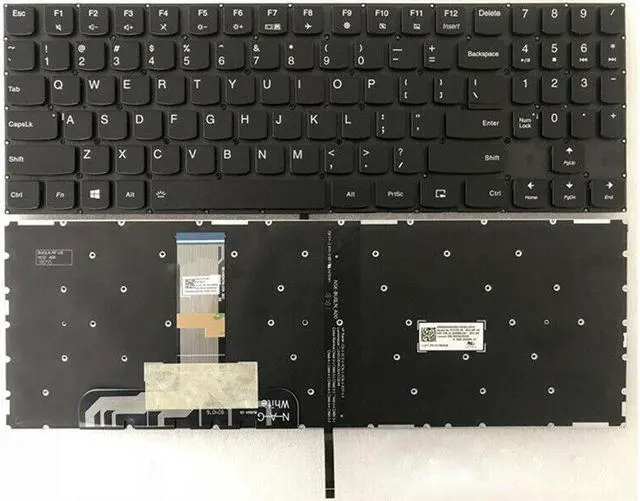 Main image of New US Black English Backlit Laptop Keyboard (without palmrest) Replacement for Lenovo Legion Y530 Y530-15ICH 81FV Y530-15ICH-1060 Y7000P Y7000P-1060 Light Backlight