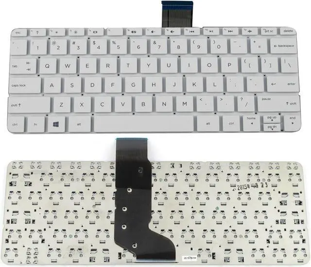 Main image of New US English White Keyboard (without palmrest) for HP Stream 11-AH 11-AH010NR 11-AH011WM 11-AH012DX 11-AH013WM 11-AH020NR 11-AH109DX 11-AH110NR 11-AH111DX 11-AH111WM 11-AH112DX 11-AH131NR