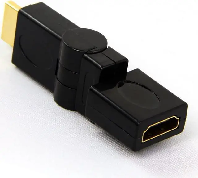 Alt view image 2 of 3 - Nexhi HDMI Port Saver & Male to Female Right Angle 90-360° Adapter - Pack of 2