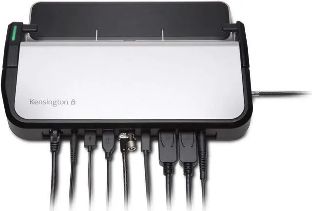 Alt view image 4 of 7 - Kensington LD4650P Dual Video, Single user USB-C Docking Station with K-Fob Smart Lock - Windows (K38400NA) with free Retractable stereo headphones