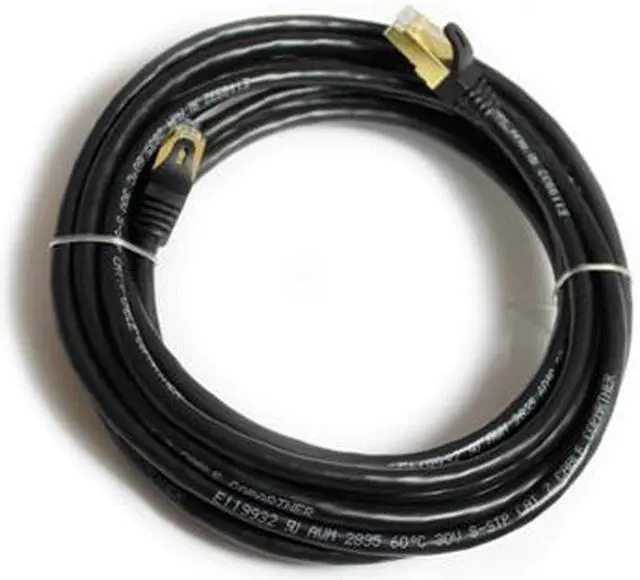 Alt view image 5 of 5 - Nexhi STP Cat 7 Ethernet Cable 14 ft Shielded - Ethernet Cable, Better Than Cat5e/Cat5/cat6 Network, Round Cat7 High Speed LAN Wire with Rj45 for Router and Modem (STP-7000-14K)– Black