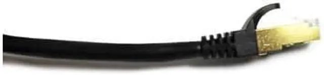 Alt view image 3 of 5 - Cables Unlimited STP Cat 7 Ethernet Cable 10 ft Shielded - Ethernet Cable, Better Than Cat5e/Cat5/cat6 Network, Round Cat7 High Speed LAN Wire with Rj45 for Router and Modem (STP-7000-10 K)– Black