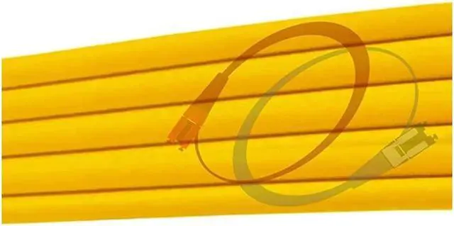 Alt view image 4 of 4 - Nexhi- 3M OS2 LC LC Fiber Patch Cable | Duplex 9/125 LC to LC Singlemode Jumper 3 Meter (9.84ft) | Length Options: 0.5M-300M | 1g 10g sfp 10gbase lc/lc dx Yellow Zip-Cord PVC ofnr lc-lc