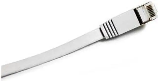 Alt view image 2 of 6 - Nexhi STP Cat 7 Ethernet Cable 14 ft Shielded - Ethernet Cable, Faster than Cat5e/Cat5 Network, Flat Cat7 High Speed LAN Wire with Rj45 for Router and Modem(STP-1800-14W)  White