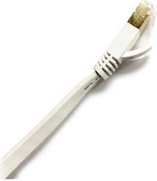 Alt view image 5 of 6 - Nexhi STP Cat 7 Ethernet Cable 25 ft Shielded - Ethernet Cable, Faster than Cat5e/Cat5 Network, Flat Cat7 High Speed LAN Wire with Rj45 for Router and Modem(STP-1800-25W)  White