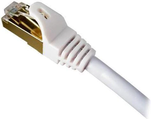 Main image of Nexhi STP Cat 7 Ethernet Cable Shielded - Ethernet Cable, Better Than Cat5e/Cat5/cat6 Network, Round Cat7 High Speed LAN Wire with Rj45 for Router and Modem (STP-7000-White)-10pack 100 ft.