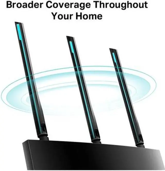 Alt view image 3 of 9 - TP Link TL-ARCHERA8 AC1900 MU MINO WiFi Router|Ultra-Fast Dual-Band Speeds |More Reliable Coverage|Connect More Devices|Advanced WiFi Features|Full Gigabit Ports|Easy Setup|Limited Lifetime Protection