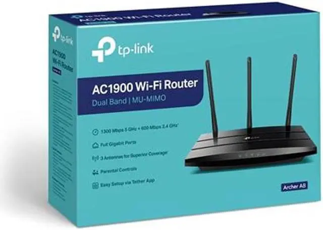 Alt view image 4 of 9 - TP Link TL-ARCHERA8 AC1900 MU MINO WiFi Router|Ultra-Fast Dual-Band Speeds |More Reliable Coverage|Connect More Devices|Advanced WiFi Features|Full Gigabit Ports|Easy Setup|Limited Lifetime Protection