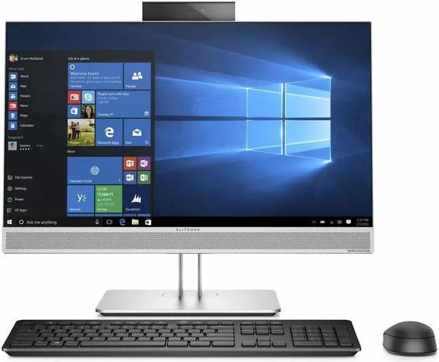 Main image of HP EliteOne 800 G4 AIO 23-inch Touchscreen All-in-One PC, Intel Core i5-8500@3.2 GHz, 8 GB DDR4 RAM, 256 GB SSD, Camera, Windows 10 Pro