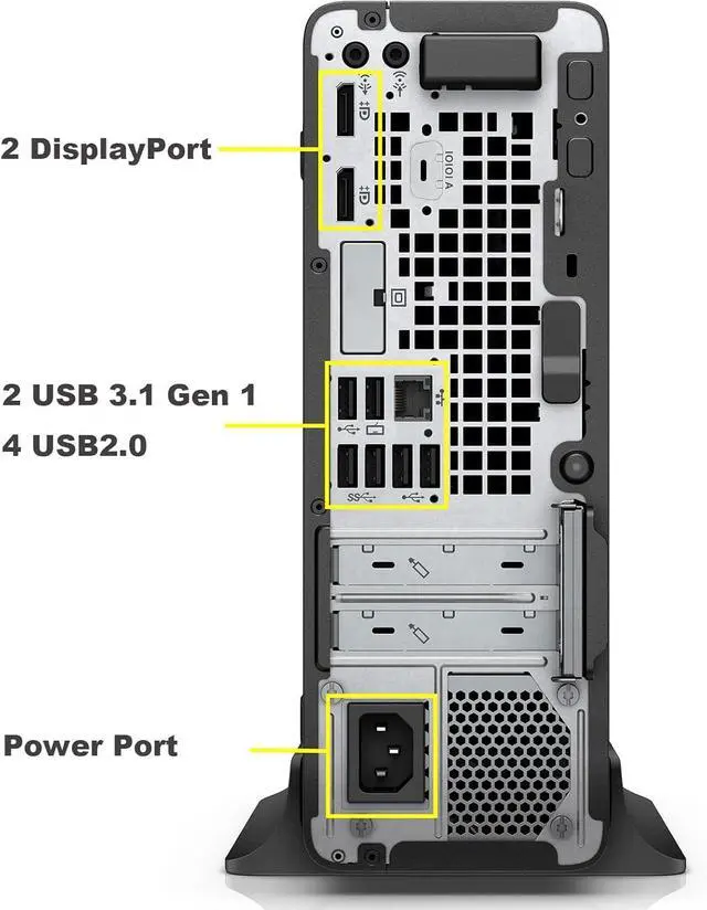 Alt view image 3 of 3 - HP EliteDesk 705 G4 SFF Desktop, AMD A10-9700 3.5GHz, 32GB RAM, 1TB SSD, WiFi, BT, Windows 11 Pro