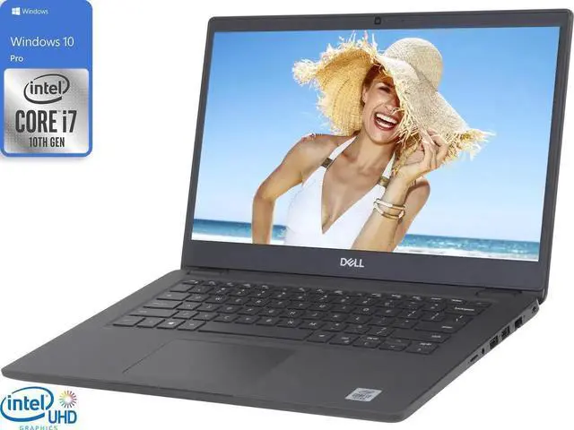 Main image of Dell Latitude 3410 Notebook, 14" FHD Display, Intel Core i7-10510U Upto 4.9GHz, 32GB RAM, 256GB NVMe SSD, HDMI, DisplayPort via USB-C, Wi-Fi, Bluetooth, Windows 11 Pro