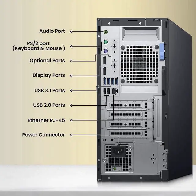 Alt view image 2 of 4 - Dell OptiPlex 7070 Mini Tower | Intel Core i5-8500 | 8GB DDR4 RAM | 1TB SSD | Windows 11 Pro | Wi-Fi | Keyboard & Mouse | Intel UHD Graphics 630 | Home and office