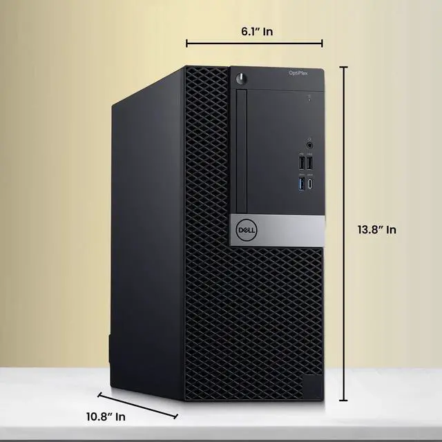 Alt view image 3 of 4 - Dell OptiPlex 7070 Mini Tower | Intel Core i5-8500 | 8GB DDR4 RAM | 1TB SSD | Windows 11 Pro | Wi-Fi | Keyboard & Mouse | Intel UHD Graphics 630 | Home and office