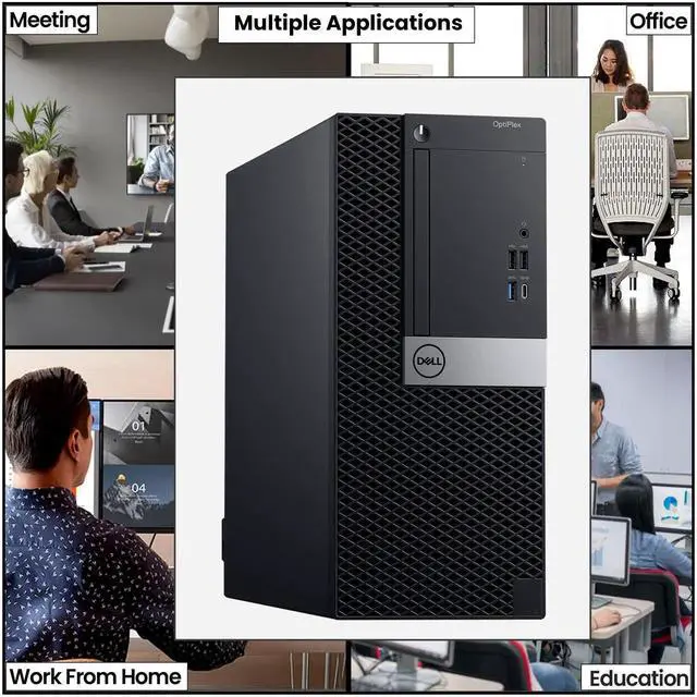 Alt view image 4 of 4 - Dell OptiPlex 7070 Mini Tower | Intel Core i5-8500 | 8GB DDR4 RAM | 1TB SSD | Windows 11 Pro | Wi-Fi | Keyboard & Mouse | Intel UHD Graphics 630 | Home and office