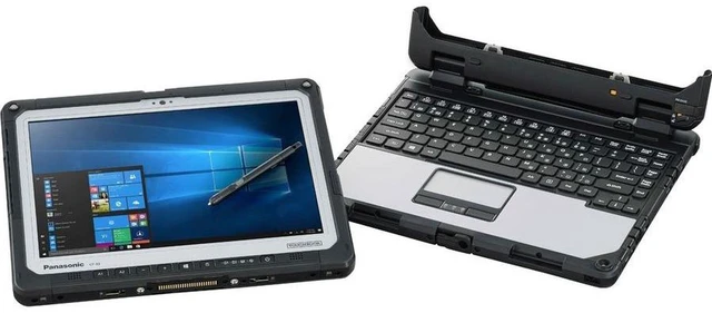 Alt view image 6 of 7 - Panasonic Toughbook CF-33 Rugged Tablet - 12" QHD Touchscreen - Intel Core i5-1245U (1.60 GHz) - 16 GB - 512 GB SSD - Intel Iris Xe Graphics - Windows 11 Pro - 4G Cellular - Wi-Fi 6E