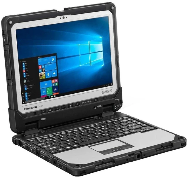 Alt view image 7 of 7 - Panasonic Toughbook CF-33 Rugged Tablet - 12" QHD Touchscreen - Intel Core i5-1245U (1.60 GHz) - 16 GB - 512 GB SSD - Intel Iris Xe Graphics - Windows 11 Pro - 4G Cellular - Wi-Fi 6E