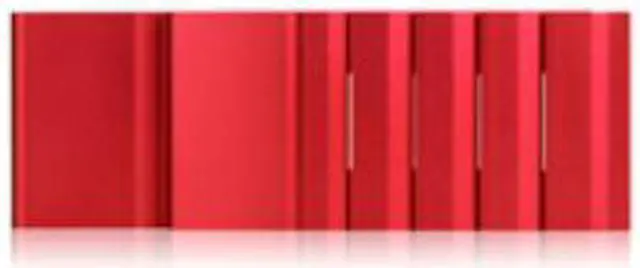 Main image of iStarUSA DD-200-SEA-RED 2U Compact Stylish Rack Mount Chassis With Sea Bezel - Red