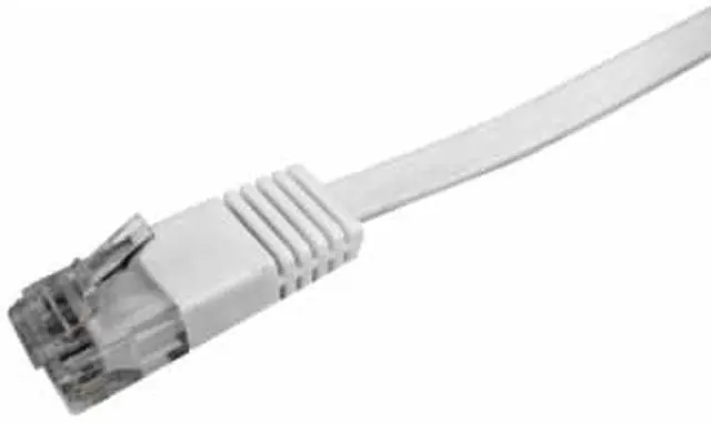 Main image of Nexhi UTP Cat 6 Ethernet Cable UnShielded - Ethernet Cable, Faster than Cat5e/Cat5 Network, Flat Cat6 High Speed LAN Wire with Rj45 for Router and Modem (7 feet, White)