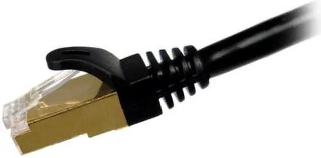 Main image of Cables Unlimited STP Cat 7 Ethernet Cable 10 ft Shielded - Ethernet Cable, Better Than Cat5e/Cat5/cat6 Network, Round Cat7 High Speed LAN Wire with Rj45 for Router and Modem (STP-7000-10 K)– Black