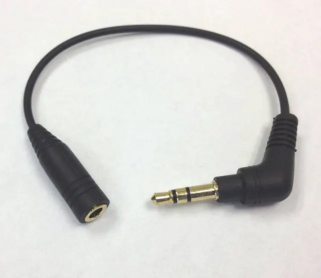 Main image of Nexhi® AUD-1000-01 3.5mm Male to Female Stereo Cable (6 inches, Black)