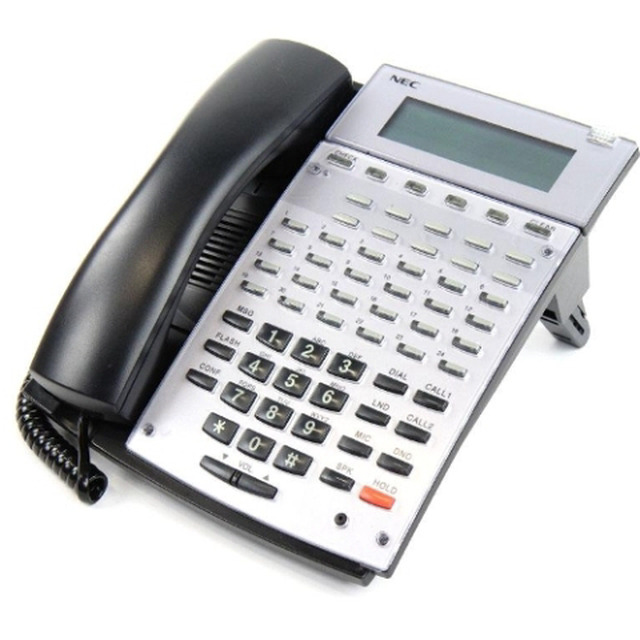 thumbnail image 2 of Lot Of 10 NEC DT700 ITL-12D-1 Black 12-Button IP Display Phones – VoIP, Used 2 of 4