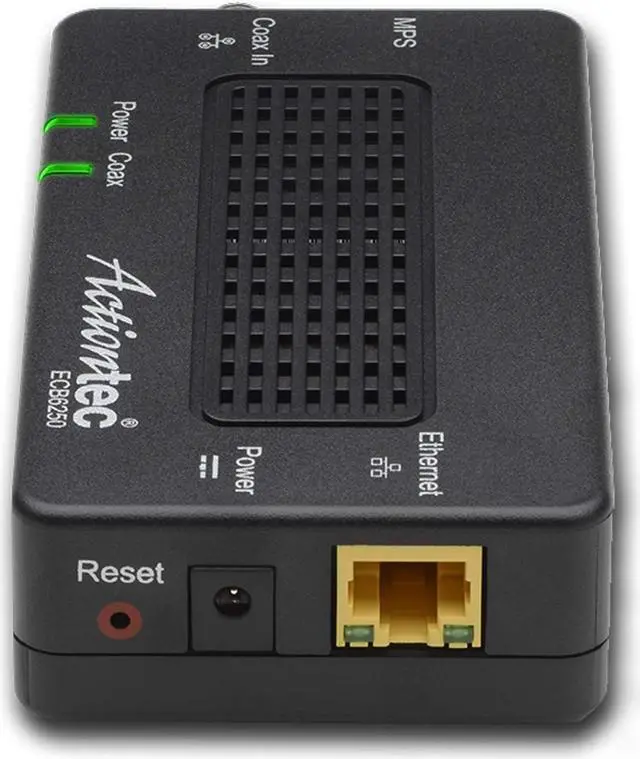 Alt view image 4 of 5 - Actiontec MoCA 2.5 Network Adapter for Ethernet Over Coax (1 Pack) – 1 Gbps Ethernet, Coax to Ethernet Adapter, Enhanced Streaming and Gaming (Model: ECB6250S02)