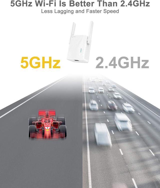 Alt view image 5 of 7 - AC1200 WiFi to Ethernet Adapter, 1200Mbps Dual Band Universal Wireless Bridge for Printer, Smart TV, Blu-Ray Player, PlayStation, Xbox, etc, WPS Easy Setup, Connect a Wired Device to Wi-Fi