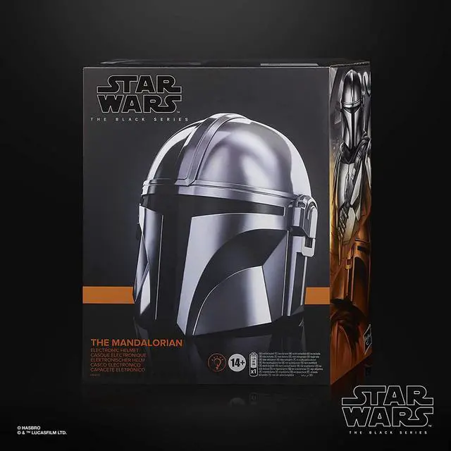 Alt view image 3 of 6 - Star Wars The Black Series The Mandalorian Premium Electronic Helmet Roleplay Collectible, Toys for Kids Ages 14 and Up