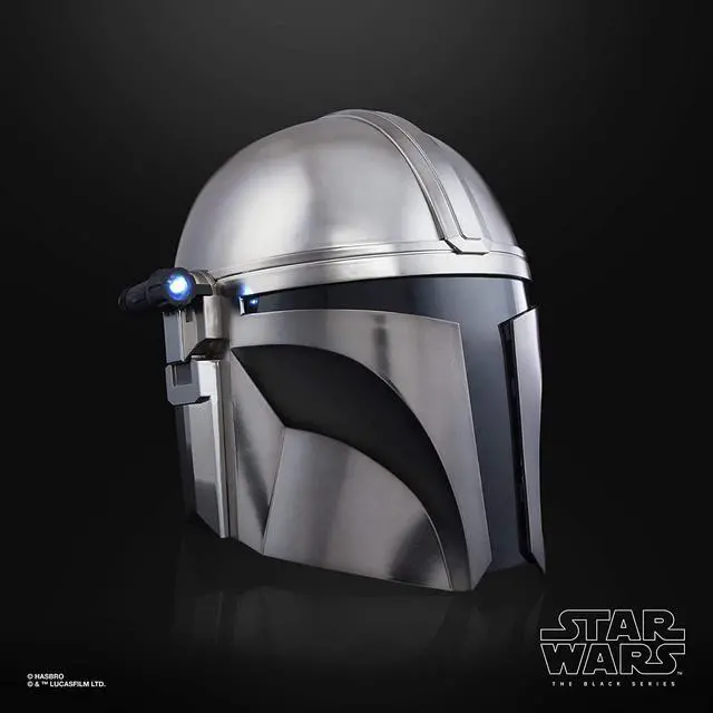 Alt view image 4 of 6 - Star Wars The Black Series The Mandalorian Premium Electronic Helmet Roleplay Collectible, Toys for Kids Ages 14 and Up