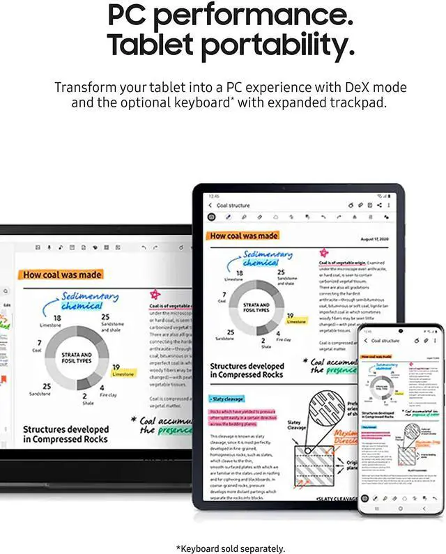 Alt view image 19 of 20 - Samsung Galaxy Tablet S7+ Mystic Black - 256 GB